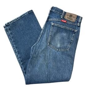 VTG Wrangler Blue Jeans Men’s 34 Classic Casual Workwear Construction Modern Y2K